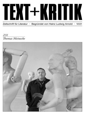 cover image of TEXT + KRITIK 231--Thomas Meinecke
